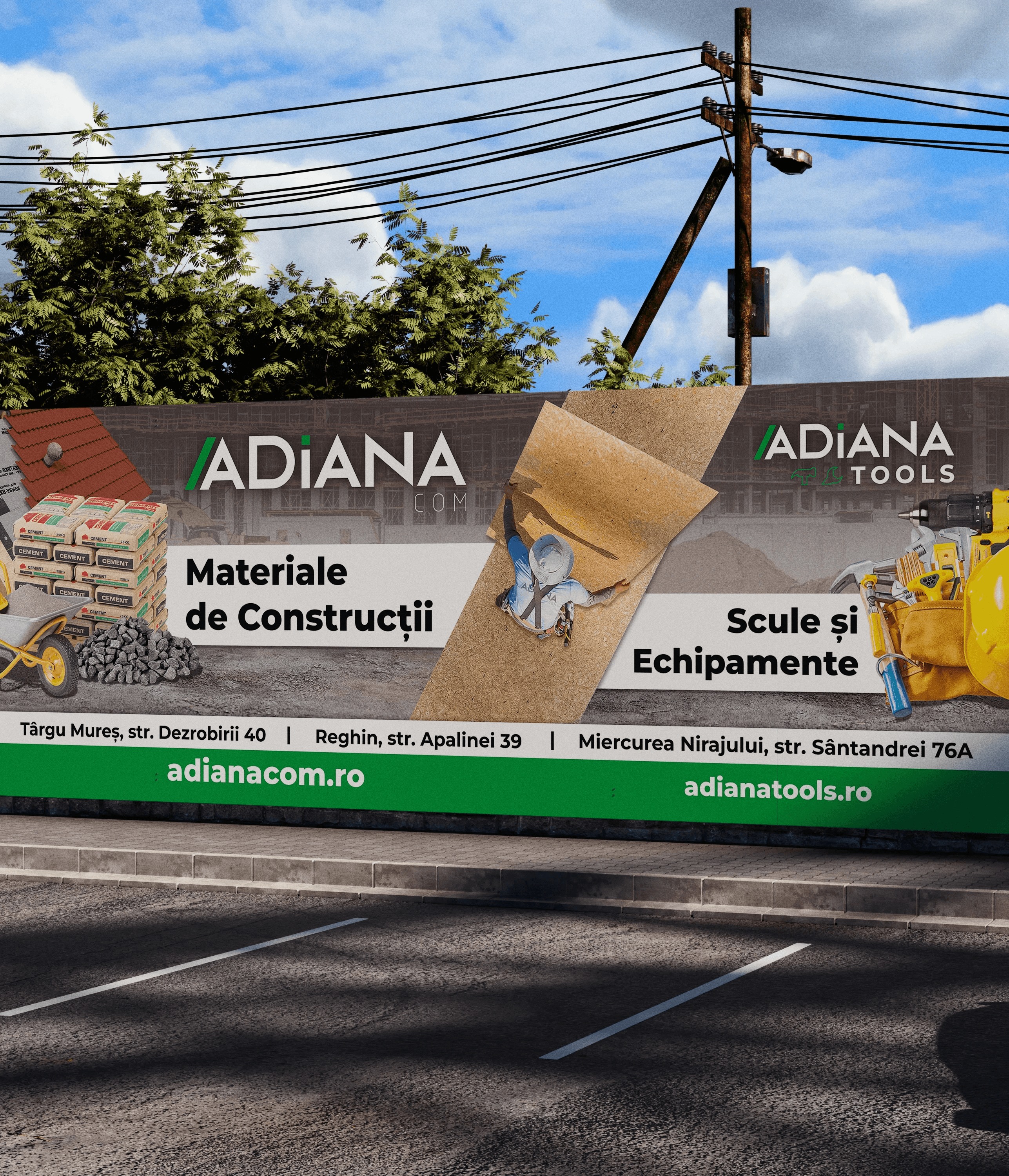 Banner outdoor Adiana Com